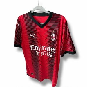 Puma AC Milan 2024/2025 Men’s Home Soccer Jersey.